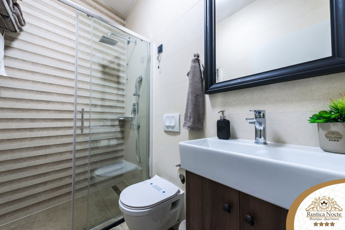 DELUXE DVOSOBAN APARTMAN SA TERASOM 5, Rustica Nocte Boutique apartmani u centru Požege, Slavonija Požega