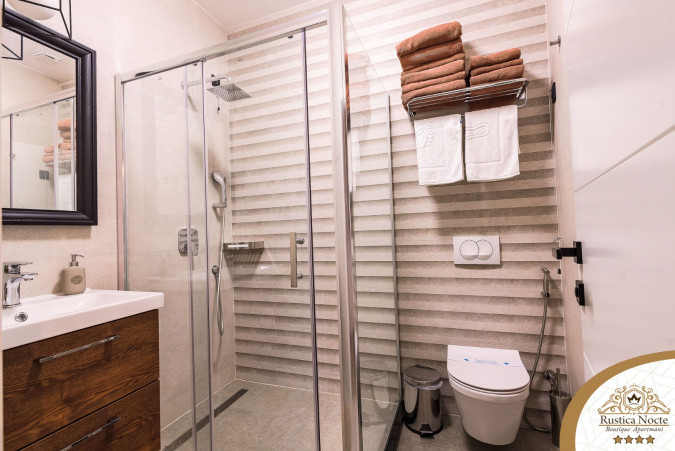 DELUXE DVOSOBAN APARTMAN S POGLEDOM NA GRAD 2, Rustica Nocte Boutique apartmani u centru Požege, Slavonija Požega