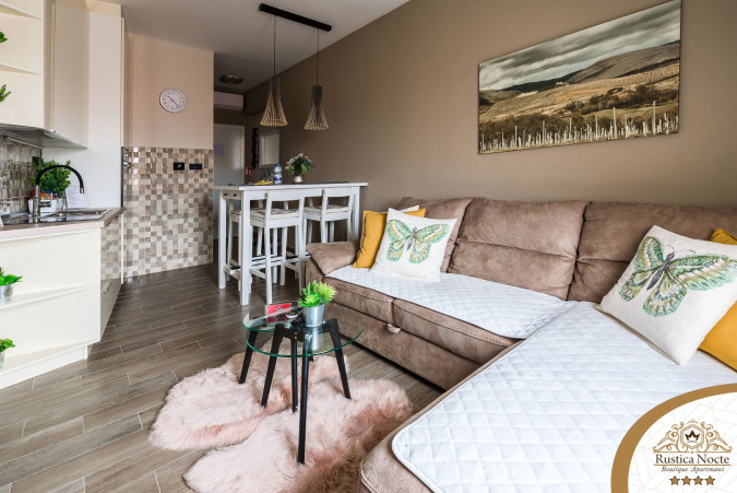 DELUXE DVOSOBAN APARTMAN S POGLEDOM NA GRAD 2, Rustica Nocte Boutique apartmani u centru Požege, Slavonija Požega