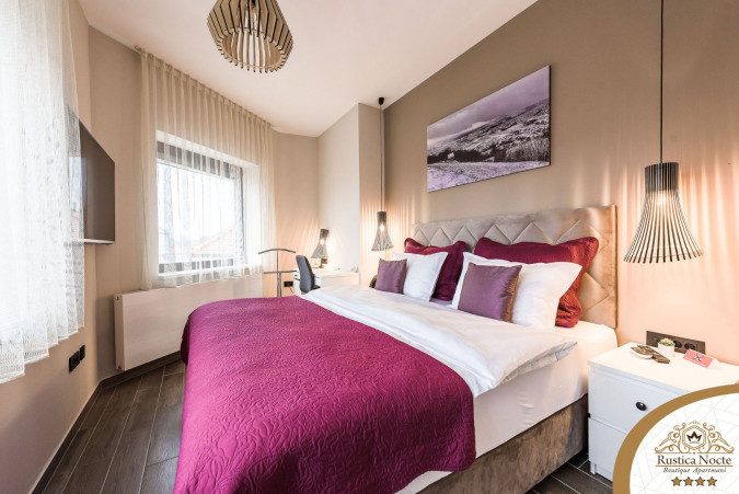 DELUXE DVOSOBAN APARTMAN S POGLEDOM NA GRAD 2, Rustica Nocte Boutique apartmani u centru Požege, Slavonija Požega