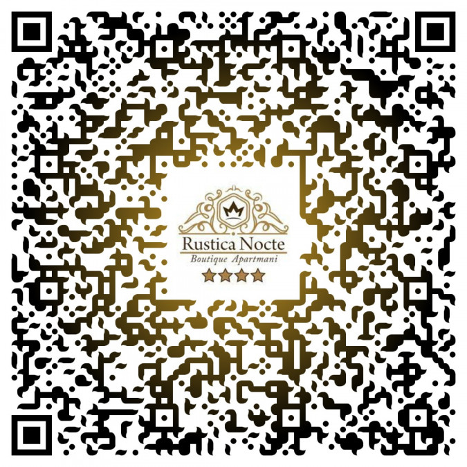 RUSTICA NOCTE QR KOD LOKACIJA, Rustica Nocte Boutique apartmani u centru Požege, Slavonija Požega