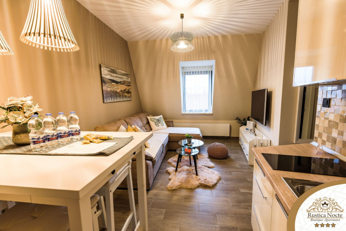 DELUXE DVOSOBAN APARTMAN S POGLEDOM NA GRAD 2, Rustica Nocte Boutique apartmani u centru Požege, Slavonija Požega